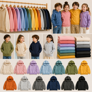 Sweat-shirts à capuche en polaire personnalisés pour enfants, marque privée et logo, sweats d'hiver pour garçons et filles, fabriqués au Bangladesh, vente en gros - Product Image 1