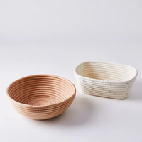 Banneton en bois naturel écologique fait main, revêtu de silicone, taille personnalisée, style américain, pour fêtes, vente directe du Vietnam