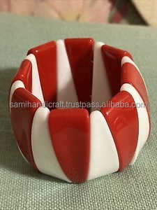 Best Quality SAMI HANDICRAFTS Resin Fashion <b>Bangles</b> Mini Long Bead Multi Color Classic Popular Designs for <b>Men</b> Women Anniversary - Product Image 3