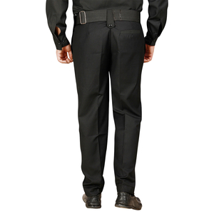 Pantalon de sécurité léger de haute qualité, couleur noire, en coton et polyester, détectable par les portiques de sécurité, respirant, écologique, résistant à l'eau - Product Image 2