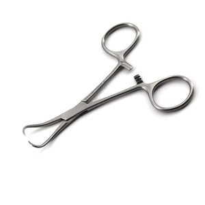 Pinzas para toallas Backhaus manuales de acero inoxidable quirúrgico de precisión, 130 mm, 17-251-130, instrumento con certificación CE, clase ISO13485 - Product Image 3