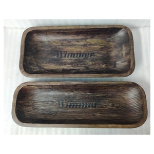 ชามใส่แป้งสวดภาวนาสีดำขนาดกลางชามใส่แป้งแกะสลักด้วยมือของตกแต่งบ้านที่วางตรงกลางของตกแต่งโบสถ์ของขวัญที่แกะสลักด้วยไม้มะม่วง - Product Image 5