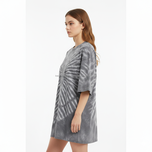 Camiseta Tie Dye Personalizada 100% Algodón Hecha a Mano con Patrón Espiral Multicolor para Hombre, Camiseta Lisa de Alta Calidad, Venta al Por Mayor - Product Image 3