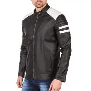 Chaqueta de cuero estilo streetwear para hombre, cómoda ropa urbana con un diseño moderno y casual. - Product Image 2