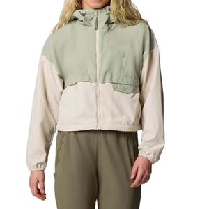 Veste coupe-vent unisexe à blocs de couleur, à capuche, manches longues, légère, en polyester, décontractée, pour le printemps - Product Image 1
