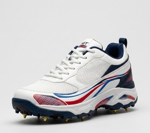 Chaussures de cricket en métal de qualité supérieure, confortables, durables, légères, haute adhérence, chaussures de match - Product Image 1