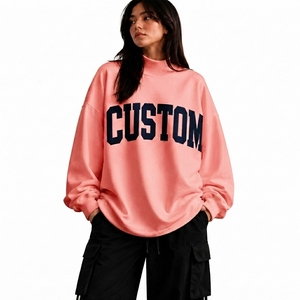 เสื้อสเวตเชิ้ตคอเต่าทรงโอเวอร์ไซส์สำหรับผู้หญิง ผ้าฟลีซเนื้อนุ่มสบาย ดีไซน์เรียบง่าย สไตล์หลวมๆ ใส่ได้ทุกวัน เหมาะสำหรับฤดูใบไม้ร่วงและฤดูหนาว - Product Image 1