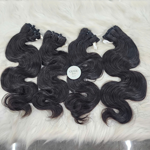 Extensiones de Cabello Humano Natural Ondulado para Mujeres Negras, Color Negro Natural - Product Image 3