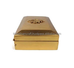 Elegant Brass Jewelry <b>Box</b> Handcrafted Decorative Storage <b>Box</b> for Rings Necklaces and <b>Keepsakes</b> Perfect for Home by ARTISAN CRAFT - Product Image 4