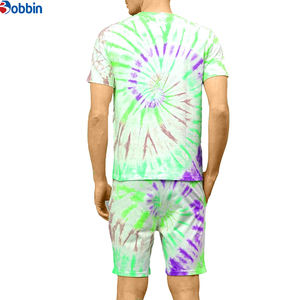 Conjunto de Pantalones Cortos Deportivos Tie Dye para Hombre, Colección de Verano, Logotipo Personalizado, Estilo Nacional, Cómodo y Transpirable, Unisex - Product Image 6