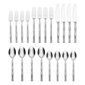 Juego de cubiertos de acero inoxidable para hotel, restaurante, hogar, mesa de comedor, colección de cubiertos de lujo duraderos. - Product Image 1