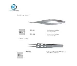 Juego de Instrumentos de Alta Calidad para Cirugía Ocular Funcional y Microcirugía de Glaucoma, Acero Duradero, Manual, KAHLU ORTHOPEDIC - Product Image 4