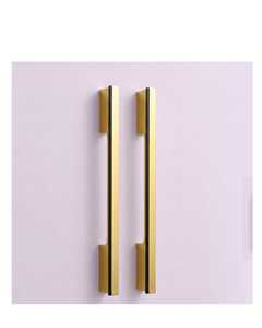 Poignées de meuble modernes en zinc, base carrée, design minimaliste, durables, antirouille, pour cuisine, mobilier de bureau, bâtiment, villa - Product Image 2