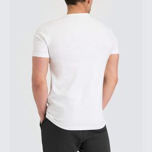 Logo personnalisé de luxe de qualité en coton Slim Fit T-Shirt Nouveau Design 100% coton tricoté surdimensionné votre propre marque vierge pour hommes garçons - Product Image 3