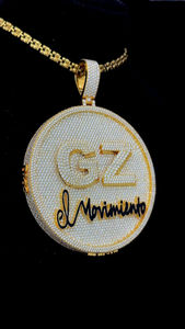 Colgante Grande de 3 Pulgadas Chapado en Oro de Plata de Ley 925 con Diamante Moissanite VVS, Joyería de Hip Hop para Fiesta, Colgante con Letra para Hombre - Product Image 3