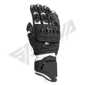 Guantes de Motociclismo Estilo Racing para Hombre con Protección Rígida en los Nudillos, Agarre Cómodo, Costuras Resistentes y Correa de Muñeca Segura - Product Image 3