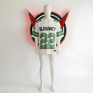 Maillot de football américain personnalisé 100 % polyester respirant en maille, style streetwear pour homme, coupe oversize, haut de sport tendance, col en V - Product Image 6