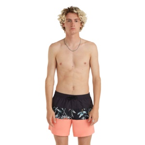 Short de plage pour homme à séchage rapide avec imprimé floral 100% polyester respirant au genou, impression par sublimation, maillot de bain non tissé - Product Image 1