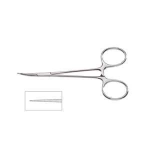 Pinces à moustiques en acier inoxydable, instruments chirurgicaux avec poignée incurvée à verrouillage et fonction hémostatique, prix abordable, OEM - Product Image 4