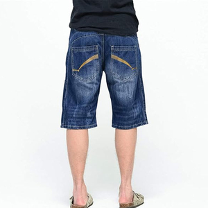 Shorts en jean délavé personnalisés style streetwear vintage coupe ample en coton – Fournisseur OEM - Product Image 2