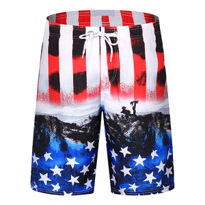 <b>Men's</b> Red and Black Smoke Graphic Gym Shorts - Abstract Flame Print Performance Training <b>Trunks</b> with Elastic Waistband - Product Image 1