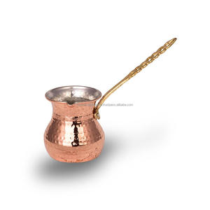 เครื่องชงกาแฟตุรกีทำด้วยมือแก้วกาแฟทองเหลืองดั้งเดิมขนาด350มล. ใช้ในบ้านโรงแรมร้านอาหาร - Product Image 3