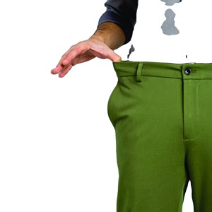 Unisex Green Slim Fit Waterproof Dress <b>Pants</b> with Drawstring Closure Gray Shirt Look Polyester/Nylon 220g - Product Image 3