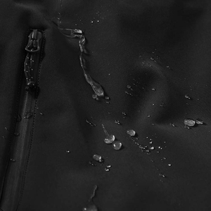 Veste en polaire à capuche noire pour homme, fermeture éclair, coupe-vent, vêtements décontractés pour l'extérieur, saison automne, coupe régulière, matière polyester - Product Image 6