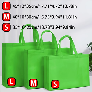 Sac de courses noir non tissé réutilisable, sac fourre-tout personnalisé avec logo, sac d'emballage pour épicerie, sac écologique réutilisable - Product Image 5