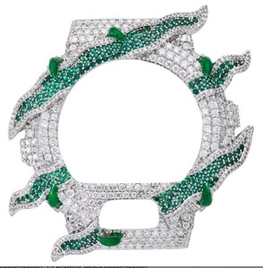 Meilleures ventes Lunette de montre en Moissanite VVS1 colorée, Bijoux Hip Hop en laiton sertis de Moissanite, passe le test du diamant - Product Image 5
