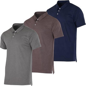 Men Clothing New Fashion Cotton Polyester Polo <b>Shirt</b> Men Stand <b>Collar</b> High Quality Short Sleeve Men Polo <b>T</b>- <b>Shirt</b> For Golf Wears - Product Image 4