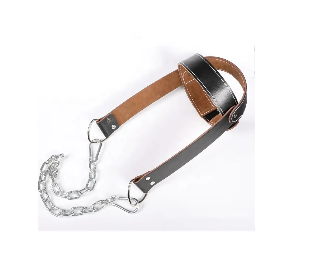Weightlifting Leather Head harness