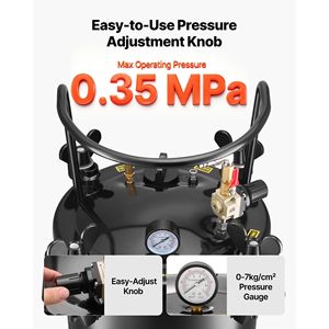 Tanque de Presión de Aire de Acero de Alta Resistencia de 7.9 Gal/30 L, Conexión Rápida para Pistolas de Pintura, Tanques de Presión de 30 L - Product Image 5