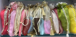 18CM X 25CM Silk Eco-Friendly Multi-Functional <b>Drawstring</b> Bags <b>Pouches</b> Potli Gift Wedding Jewelry Packaging Bridal Party Favors - Product Image 2