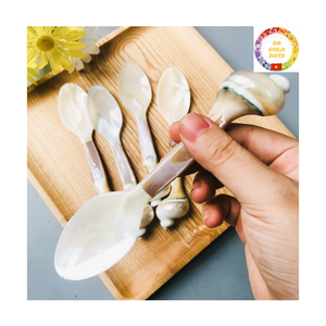 Mother of Pearl <b>Spoon</b> | Seashell Material | Eco-Friendly | Dessert Use | Bulk Supplier - Product Image 5