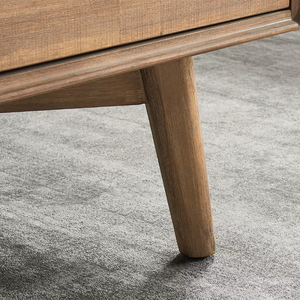 Mesa de Centro Moderna Hecha de Madera de Teca Sólida de Alta Calidad, Acabado Natural, Altura Ajustable, Color Personalizado, Mueble para Sala de Estar - Product Image 5