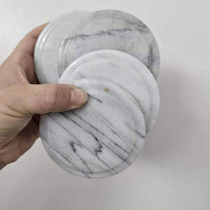 Popular Premium <b>Marble</b> <b>Coasters</b> Big Slab Waterproof Natural Stone Table <b>Coasters</b> for Villa Home Decor Coffee Table Protection - Product Image 4