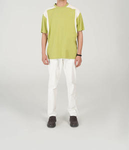 Camiseta de Hombre de Moda, Venta en Línea, Precio al por Mayor, OEM, Camiseta de Dos Tonos, Transpirable, de Algodón, de Manga Corta - Product Image 1