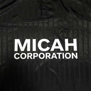 Chemise à manches courtes respirante d'été personnalisée de qualité supérieure de la société Micah Corporation, design géométrique subtil, 100% polyester - Product Image 6