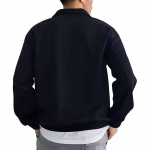 Sweat-shirt d'hiver pour homme à demi-zip avec logo personnalisé, le plus vendu, meilleur prix, sweat-shirts unis pour homme - Product Image 2