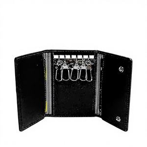 High Quality Durable Leather <b>Car</b> Key Case with Zipper Closure Waterproof Designer Key Pouch and Portable Wallets for Travel - Product Image 1