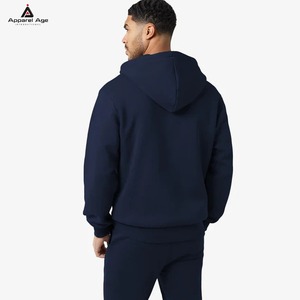 Ensemble de survêtement à capuche zippé imperméable et respirant personnalisé pour hommes adultes – Vêtements de sport en gros - Product Image 3