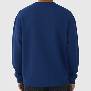 Sudadera de Invierno de Alta Calidad, Hecha a Medida, Bordada, con Hombros Caídos, Cuello Redondo, Tejido Grueso, 100% Algodón, Color Sólido, Talla Grande - Product Image 5