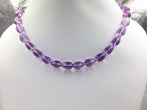 220.00 Carats Pink Amethyst Faceted Drops Beads Necklace Natural Pink Amethyst Faceted Drops <b>Top</b> Quality For Fine Jewelry - Product Image 2