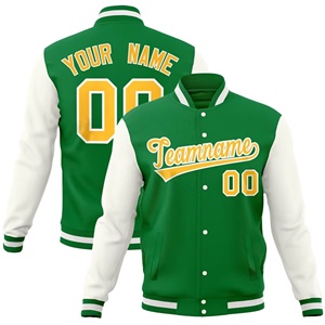 Chaqueta universitaria de calidad profesional suministrada directamente de fábrica, chaqueta de béisbol personalizable con letras para el invierno, totalmente personalizable - Product Image 6