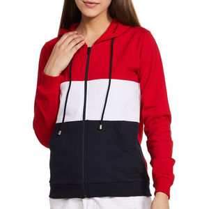 Sudadera con Cierre de Cremallera de Alta Calidad, Talla Grande, 100% Algodón Orgánico, Felpa, Manga Larga, Lisa, para Logotipo Personalizado - Product Image 4