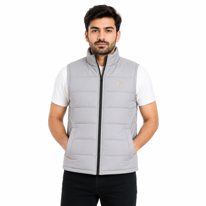 Gilet matelassé pour homme, fabricant en gros, gilet rembourré sans manches personnalisé, fournisseur OEM de vestes décontractées chaudes pour homme, pour l'extérieur - Product Image 1
