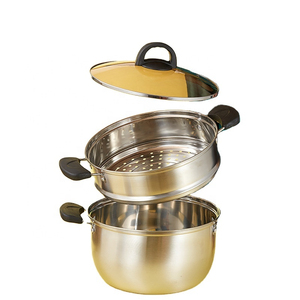 Casserole vapeur multifonction de qualité supérieure avec construction en acier inoxydable robuste, couvercle hermétique, poignées résistantes à la chaleur - Product Image 1