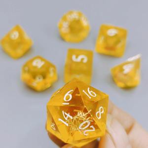 Set de Dados de Resina Edición Coleccionista, Caja de Lujo, Dados Poliédricos de Resina para Juegos de Mesa DND RPG Profesionales, Venta al Por Mayor de Artículos de Juego - Product Image 2