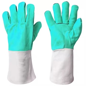 Gants de soudage en cuir de vachette renforcé, résistants aux flammes, pour la protection des mains et des bras lors du barbecue - Product Image 6